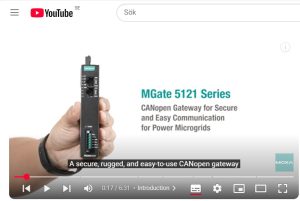 Filmklipp på MGate 5121